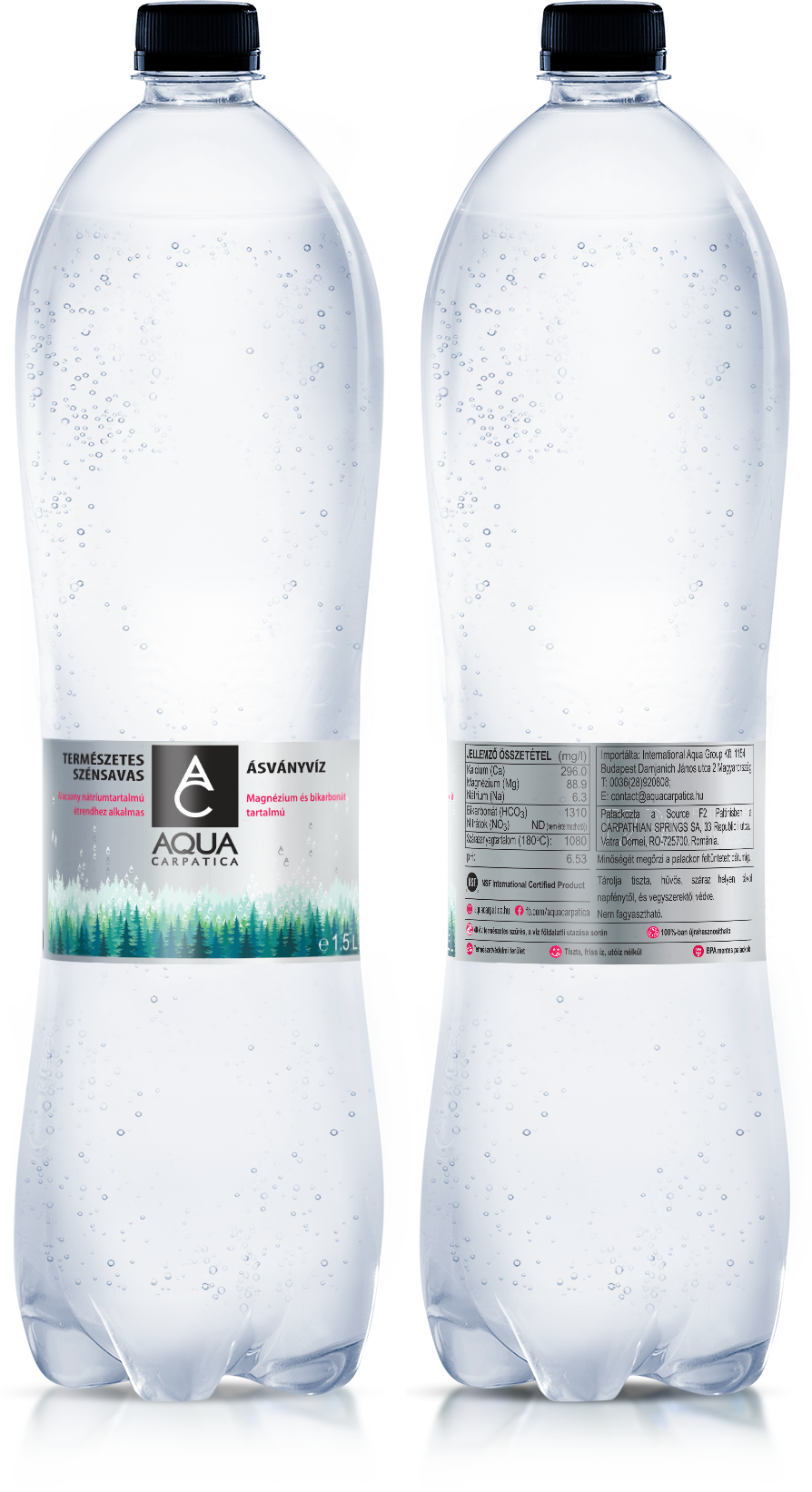 aqua carpatica 1,5l szénsavas ásványvíz nuvielle