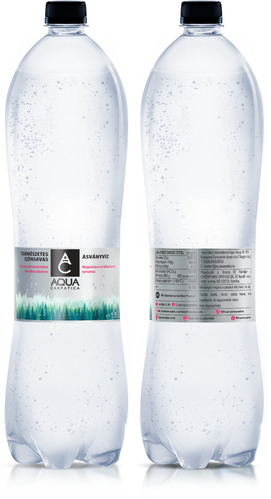 aqua carpatica 1,5l szénsavas ásványvíz nuvielle