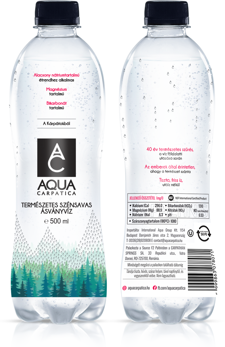 Aqua Carpatica prémium szénsavas ásványvíz