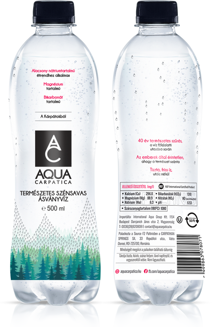 Aqua Carpatica prémium szénsavas ásványvíz