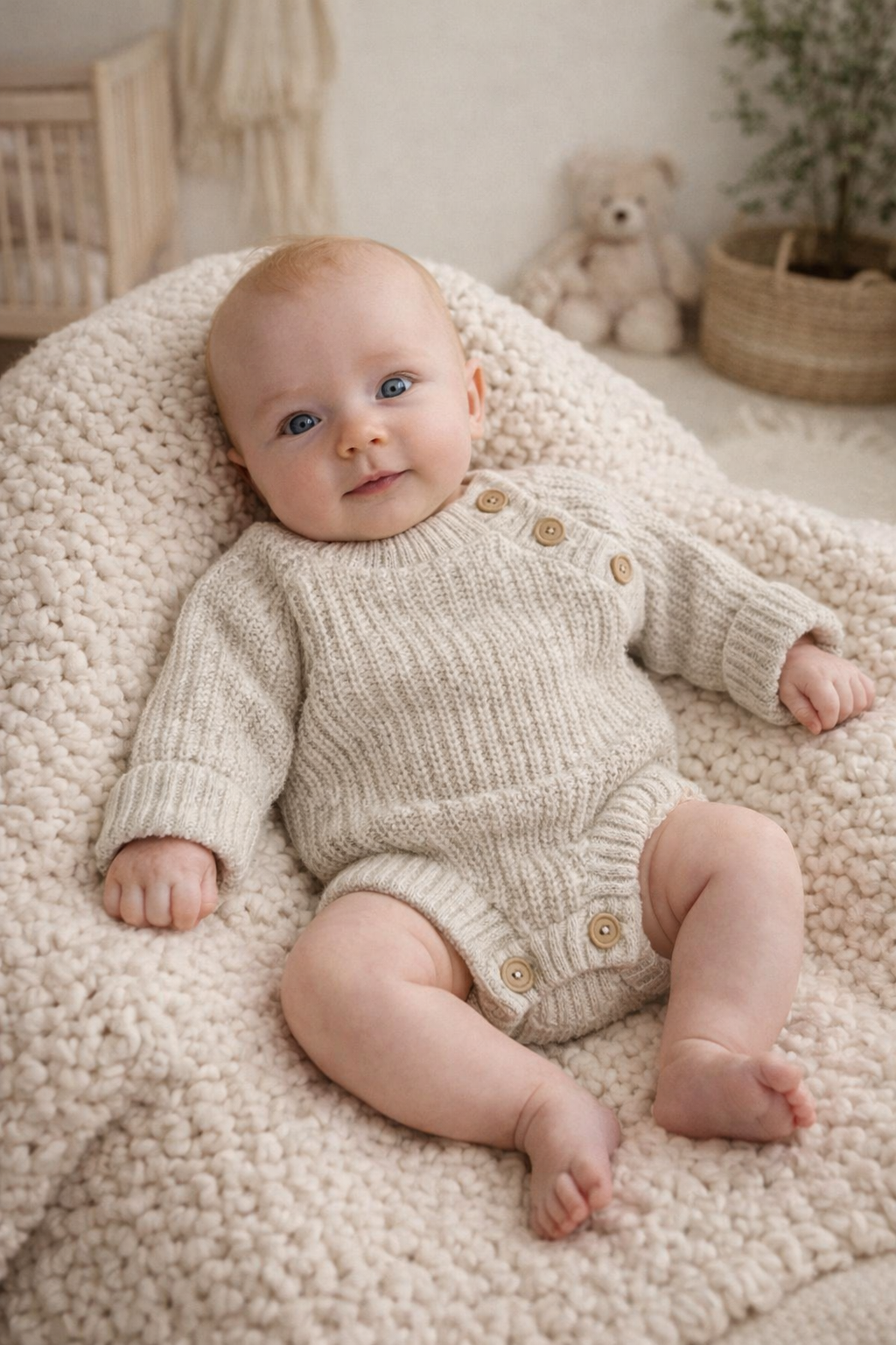 Kötött pulóver body (fehér)