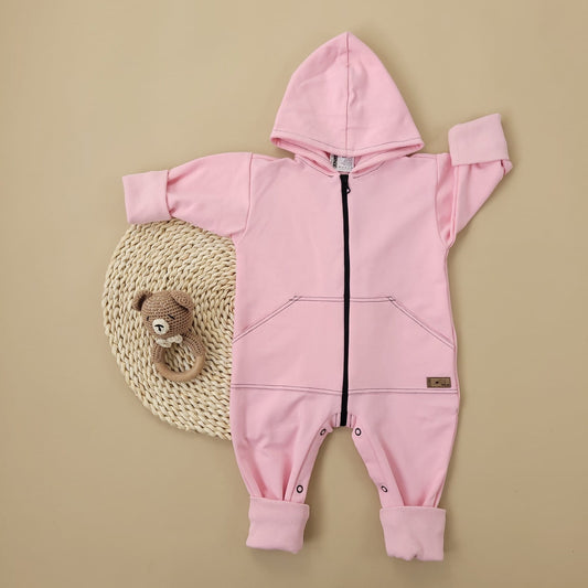 (Copy) KAZUM pamut baba overál / rugdalózó – rózsaszín (56–92)