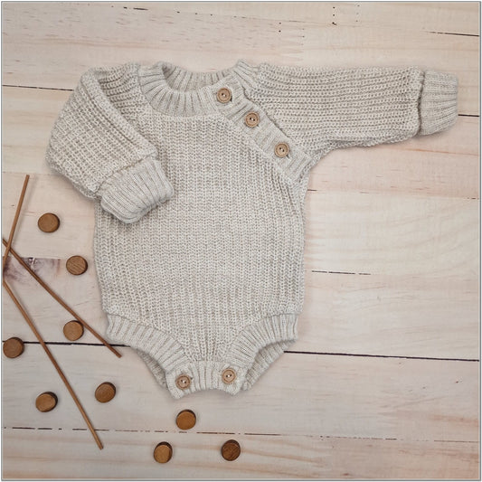 Kötött pulóver body (cappuccino)