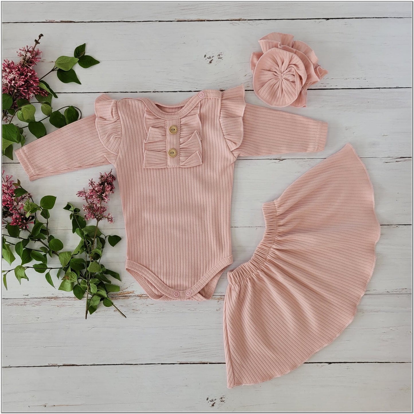 3 részes szett: body + szoknya + fejpánt