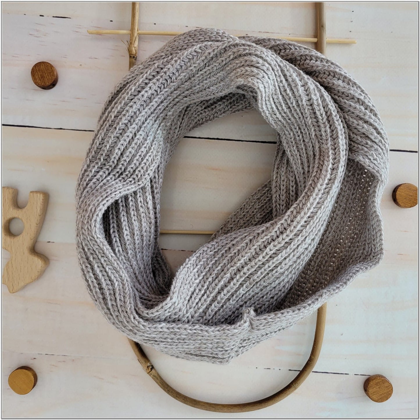 Kötött sál, bézs