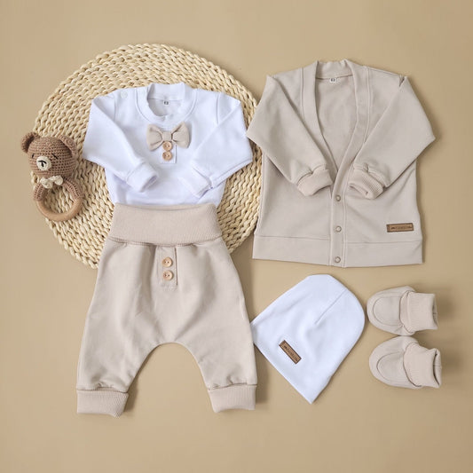 Modern 5 részes elegáns szett, bézs