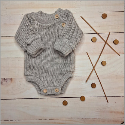 Kötött pulóver body (cappuccino)