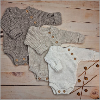 Kötött pulóver body (cappuccino)