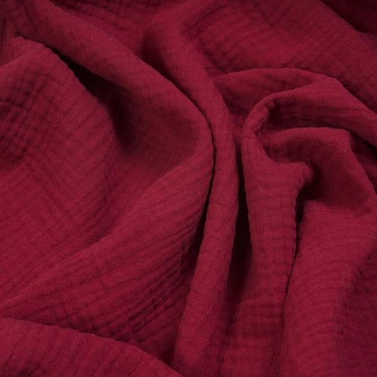 Muszlin kendő, piros (65x65cm)