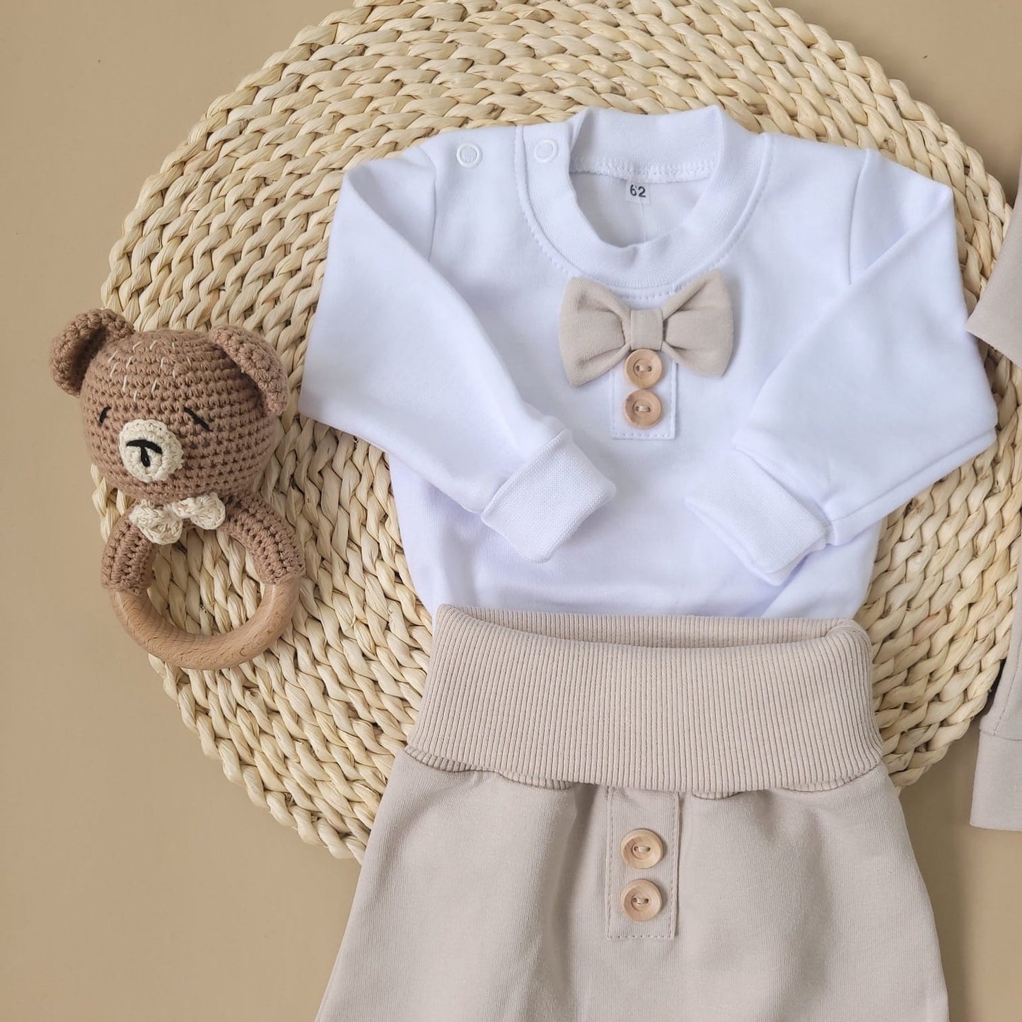 Modern 5 részes elegáns szett, bézs