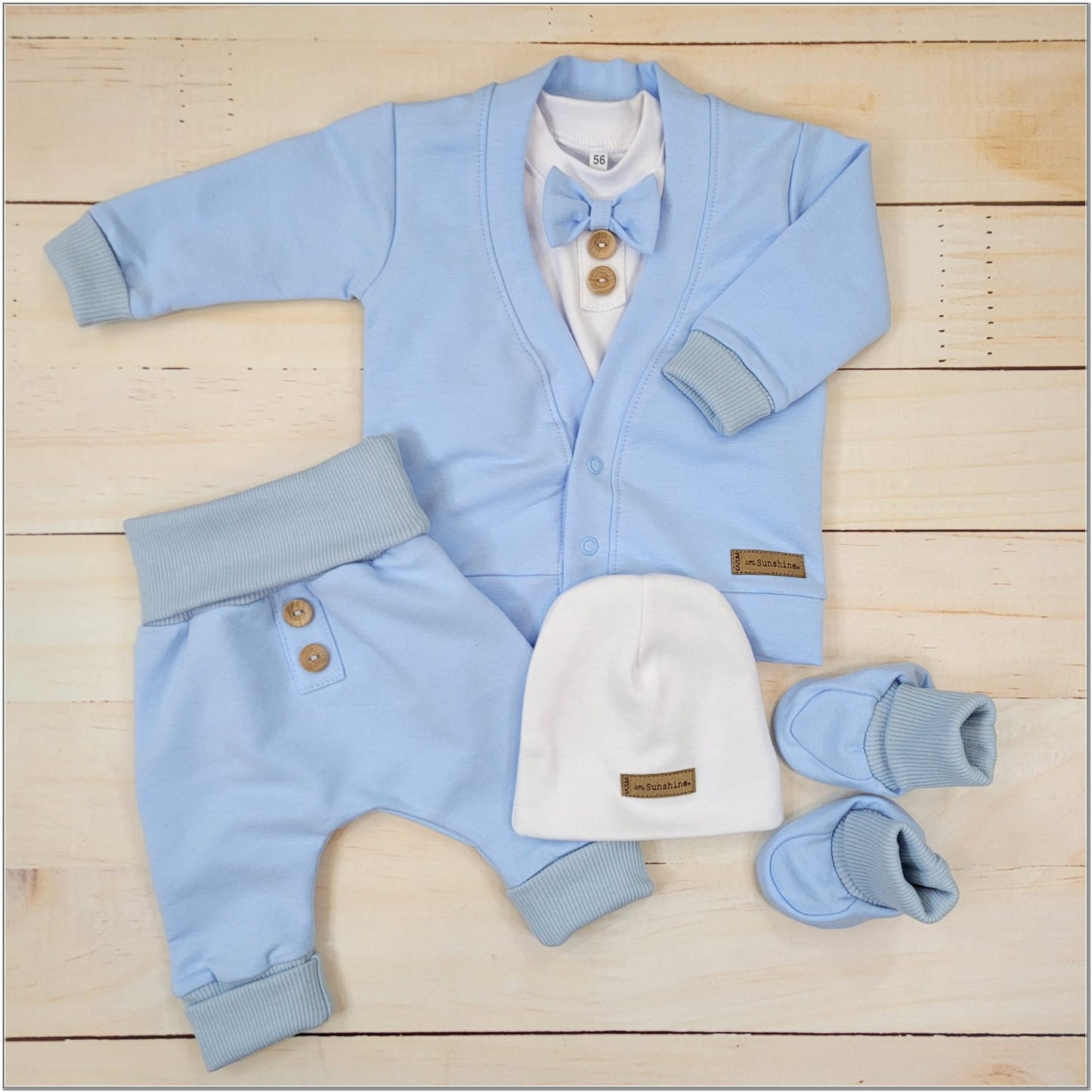 Modern 5 részes elegáns szett, világoskék