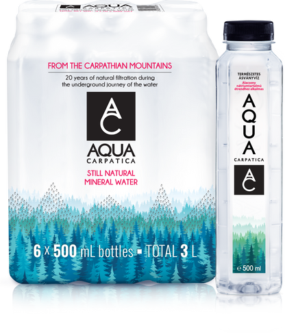 Aqua Carpatica 6x500ml szénsavmentes ásványvíz kárpátok
