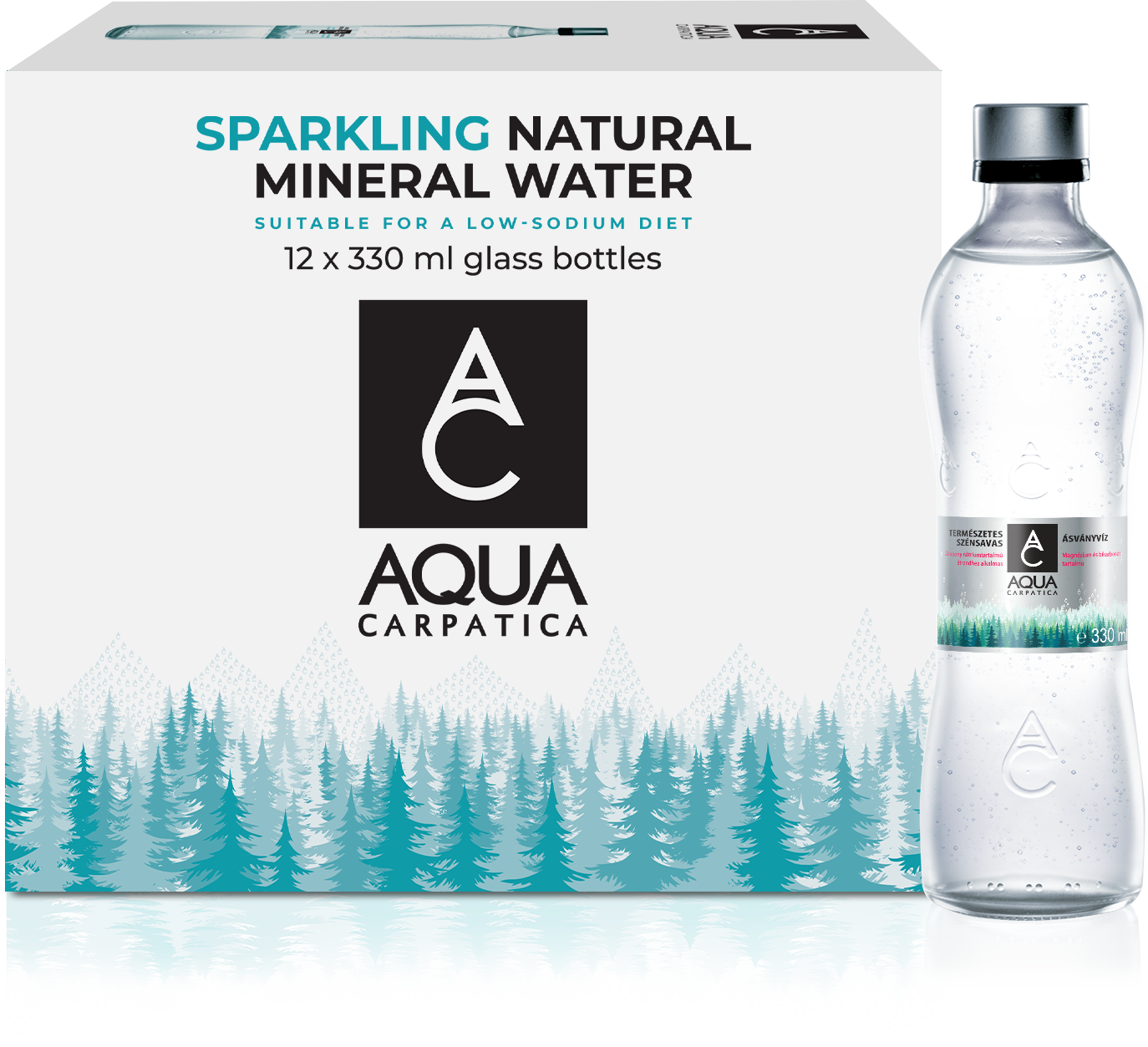 Üveges Aqua Carpatica ásványvíz
